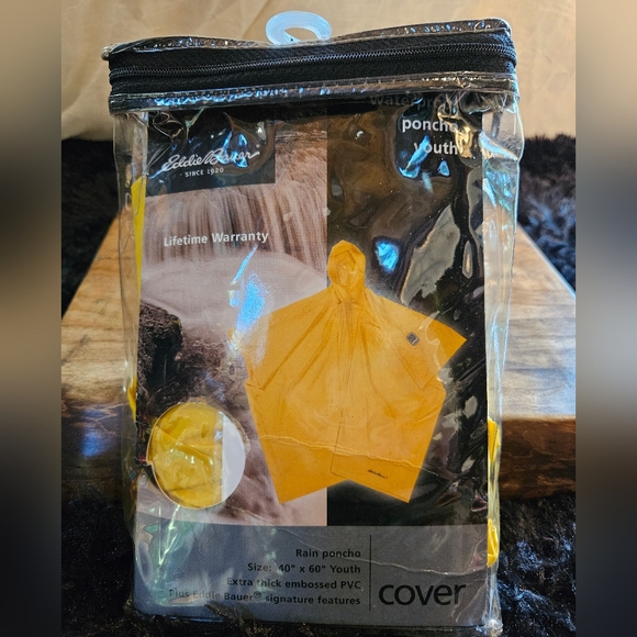 🌧️ Eddie Bauer Youth Waterproof Poncho - Picture 1 of 12